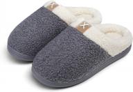 vepose women's cozy slippers: memory foam, faux fur lined, non-slip indoor/outdoor shoes logo