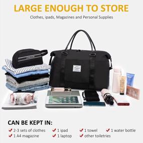 img 2 attached to LOVEVOOK Weekender Bag For Women Cute Travel Tote Bag Gym Duffel Bag With Toiletry Bag Carry On Bag Overnight Bag With Wet Pocket Hospital Bag For Labor And Delivery