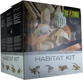 img 1 attached to 🦎 Exo Terra Desert Habitat Kit: All-in-One Reptile Terrarium Starter Kit - Medium Size (PT2652A1)