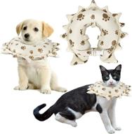 essential pet recovery collar: inflatable and soft cone for dogs and cats, safeguarding pets from stitches, wounds, and rashes logo