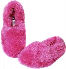 img 4 attached to Cozy Up This Winter With Onmygogo'S Fuzzy Women'S Indoor Slippers