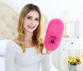 img 1 attached to Cozy Up This Winter With Onmygogo'S Fuzzy Women'S Indoor Slippers