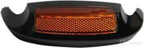 img 1 attached to 🏍️ Enhance Your Harley-Davidson Road King & Ultra Models with Custom Dynamics LED Fender Tip Housing in Black/Amber/Amber Front (2014-2016)