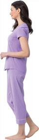 img 3 attached to Women'S Cotton Pajama Set - Capri Length Sleepwear By PajamaGram