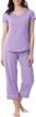 women's cotton pajama set - capri length sleepwear by pajamagram logo