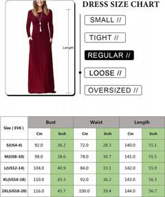 img 1 attached to Long Sleeve Fall Dresses For Women: Floral Print Or Solid Color Elegant Maxi Dress With Convenient Pockets - Available In Black (EV6)