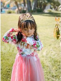 img 1 attached to Shalofer Baby Girl Birthday Dress Set Little Girls Floral Lace Outfit Sets