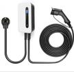 lefanev 32a ev charger level 2 station with 20ft cable and 7.68kw power for efficient electric and hybrid vehicle charging at nema6-50 wall socket logo