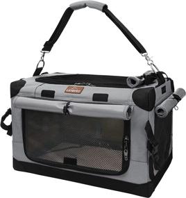 img 4 attached to 🐱 LIOOPET Airline Approved Cat Carrier - Spacious and Portable Travel Carrier for Large Cats and Small Dogs