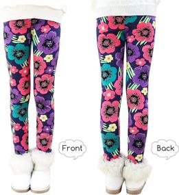 img 3 attached to BOOPH Winter Fleece Leggings Bohemian Girls' Clothing : Leggings