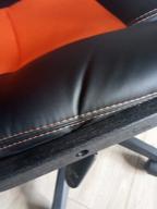 img 2 attached to Computer chair TetChair Driver gaming, upholstery: imitation leather/textile, color: black/orange review by Boyan Da Anov ᠌