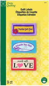 img 4 attached to Dritz 3244 Sew-In Embroidered Label, Made With Love (9-Count)