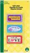 dritz 3244 sew-in embroidered label, made with love (9-count) logo