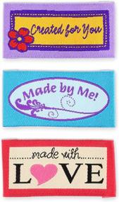 img 3 attached to Dritz 3244 Sew-In Embroidered Label, Made With Love (9-Count)