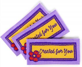 img 1 attached to Dritz 3244 Sew-In Embroidered Label, Made With Love (9-Count)