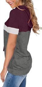 img 3 attached to Summer Fashion Hoodies For Women - Casual Short Sleeve Tops, Trendy Blouses, And Tunics For A Chic Look - Camisas De Mujer Included