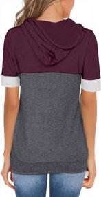 img 2 attached to Summer Fashion Hoodies For Women - Casual Short Sleeve Tops, Trendy Blouses, And Tunics For A Chic Look - Camisas De Mujer Included