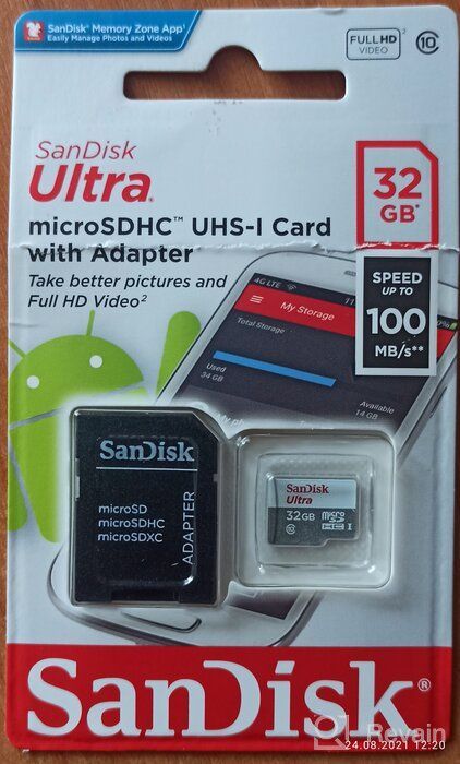 img 1 attached to 💾 SanDisk Ultra MicroSDXC UHS-I Memory Card, 128 GB, Black (SDSQUNC-128G-AN6IA) review by Keisuke Uemura ᠌