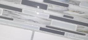 img 6 attached to Добавка Silver Holographic Stars Glitter Grout Tile 100G - проста в использовании для плитки, ванной комнаты, влажной комнаты и кухни