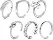 stylish adjustable toe rings for women: modrsa toe rings in silver and rose gold logo