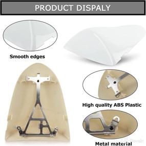 img 2 attached to PSLER Cowl Rear Seat Cover Rear Seat Fairing Cover For Kawasaki Ninja ZX6R 2005 2006 And For ZX10R 2006 2007 (White)