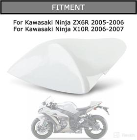 img 3 attached to PSLER Cowl Rear Seat Cover Rear Seat Fairing Cover For Kawasaki Ninja ZX6R 2005 2006 And For ZX10R 2006 2007 (White)