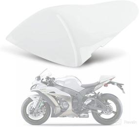 img 4 attached to PSLER Cowl Rear Seat Cover Rear Seat Fairing Cover For Kawasaki Ninja ZX6R 2005 2006 And For ZX10R 2006 2007 (White)