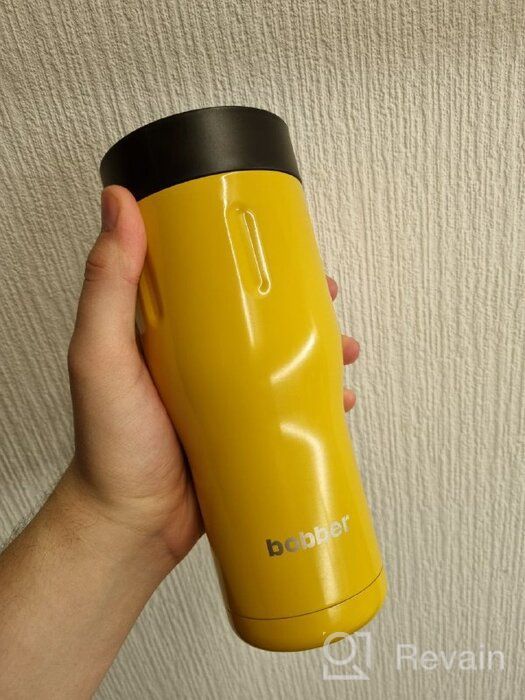 img 1 attached to ☕ Matte Thermo Mug Bobber Tumbler - 0.47L review by Gabriela Gutowska ᠌