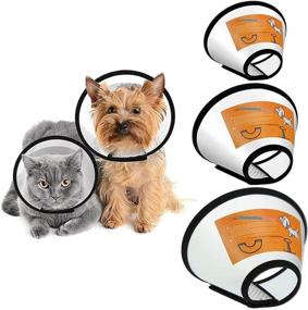 img 4 attached to 🐱 FadyDail Cat Cone: Adjustable Pet Recovery Collar for Small Animals - Perfect After Surgery or to Prevent Licking, Soft and Protective Elizabethan Cone for Kittens, Puppies, Rabbits, and Small Dogs