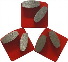 img 2 attached to Diamond Concrete Grinding Discs For Husqvarna Redi-Lock, Medium Bond, Set Of 3, 60/80 Grit