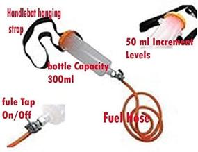 img 3 attached to AnNafi® Auxiliary Fuel Tank - 300ml for Bike Servicing, Fuel Tanks & Accessories, Workshop Tool for Balancing Carbs Carburetor, Petrol 300ML Tank for Vintage Bikes such as Royal Enfield, BSA, Norton (Orange)