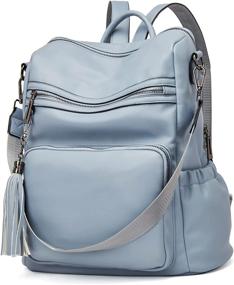 img 4 attached to 🎒 CLUCI Women's Designer Fashion Backpack with Shoulder Straps, Handbags & Wallets for Style Enthusiasts in Fashionable Backpack Collection