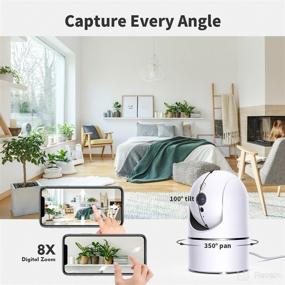 img 3 attached to 2K Pet Camera with Phone APP: Indoor Security Camera, Baby Monitor WiFi Home Camera with 2-Way Audio, Motion Detection, Night Vision, Cloud & SD Card Storage – Compatible with Alexa