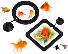 img 4 attached to 🐠 DS. DISTINCTIVE STYLE Fish Feeding Ring: 2-Piece Aquarium & Tank Floating Food Feeders with Suction Cup