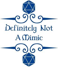 img 2 attached to Definitely Not A Mimic D20 7 Inch Blue Indoor Outdoor Vinyl Decal