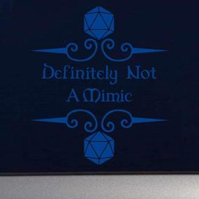 img 1 attached to Definitely Not A Mimic D20 7 Inch Blue Indoor Outdoor Vinyl Decal