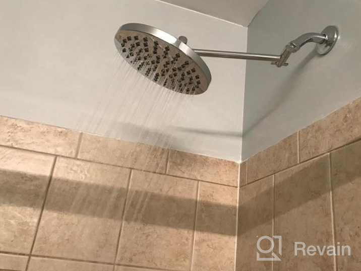 img 1 attached to Experience Luxurious Showers With Classical Round Rain Shower Head - 8-Inch Rainfall, Stainless Steel Back, And Full Chrome Finish! review by Wanick Palermo