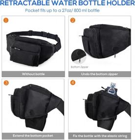 img 2 attached to Versatile And Roomy Fanny Pack With Water Bottle Holder For Outdoor Enthusiasts
