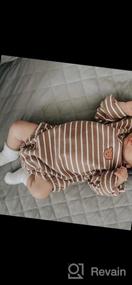 img 5 attached to Famuka Baby Romper Sweatshirt - Cotton Spring/Autumn Clothes For Boys & Girls!