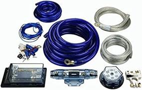 img 1 attached to Raptor PKBL5 4000 Watt Amplifier Kit - Premium Installation with 1/0 - 4 Gauge Blue/Silver RCAs/Fuses (Discontinued)