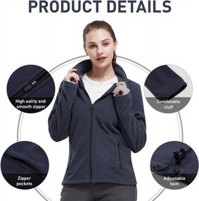 img 2 attached to CAMELSPORTS Women'S Soft Polar Fleece Full-Zip Jacket With Pockets - Warm And Cozy Sweater Coat