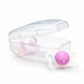 img 2 attached to Orthodontic Nipple Chicco PhysioForma Mi-Cro Pacifier For Newborns, Pink, BPA-Free, 0-2 Months, 2-Pack With Sterilizing Case