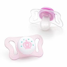 img 3 attached to Orthodontic Nipple Chicco PhysioForma Mi-Cro Pacifier For Newborns, Pink, BPA-Free, 0-2 Months, 2-Pack With Sterilizing Case