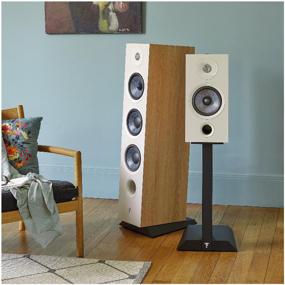 img 1 attached to 🔊 Focal Chora 826 Floor Standing Speaker System: 2 Speakers in Light Wood - Unmatched Audio Performance!