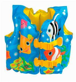 img 1 attached to Swimming vest Intex Swimming vest INTEX Tropical Buddies 59661NP, funny fish