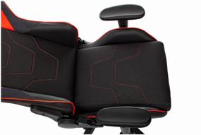img 1 attached to Computer chair Zombie Thunder 1 gaming, upholstery: imitation leather/textile, color: black/red