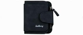 img 1 attached to Baellerry Forever Mini Suede Wallet, Black