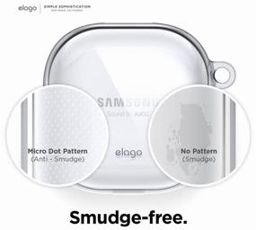 img 1 attached to Elago Clear Hang Case with carabiner for Galaxy Buds Live/Pro, color Transparent (EGBUDSLIVE-CL-TR)