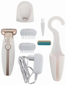 img 1 attached to 💆 Women's Electric Shaver: Beurer HL35 in White and Golden