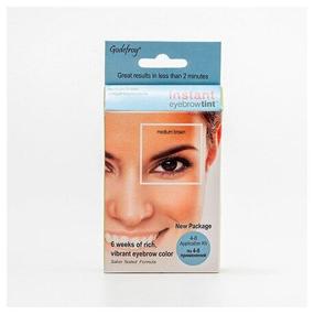 img 1 attached to Godefroy Synthetic henna dye in capsules for eyebrows Instant Eyebrow Tint 4 pcs., medium brown, 3 ml